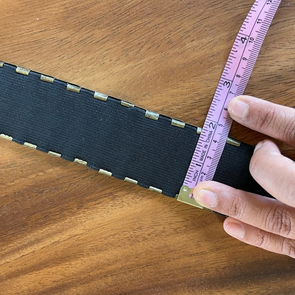 Vintage Oversized Buckle Boho Western Elastic Waist Belt